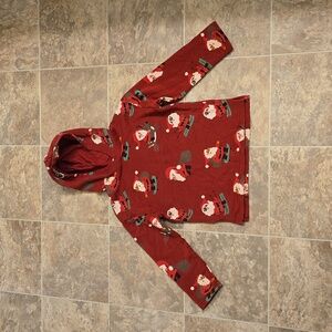 Boys 5T/6 H&M All Over Santa Hoodie